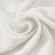 Parure Drap Housse 140 x 190 cm + 2 Taies 60x60 cm 100% Lin Fran&ccedil;ais - Craie, image n° 6