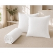 Parure Drap Housse 140 x 190 cm + 2 Taies 60x60 cm 100% Lin Fran&ccedil;ais - Craie, image n° 1