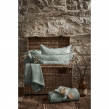 Parure Drap Housse 140 x 190 cm + 2 Taies 60x60 cm 100% Lin Fran&ccedil;ais - Eucalyptus, image n° 5