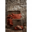 Parure Drap Housse 140 x 190 cm + 2 Taies 60x60 cm 100% Lin Fran&ccedil;ais - Paprika, image n° 5