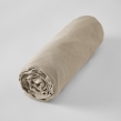 Parure Drap Housse 140 x 190 cm + 2 Taies 60x60 cm 100% Lin Fran&ccedil;ais - Sable, image n° 3