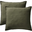 Parure Drap Housse 140 x 190 cm + 2 Taies 60x60 cm 100% Lin Fran&ccedil;ais - Thym, image n° 4