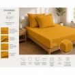 Parure Drap Housse H&ocirc;tel 140 x 190 cm + 2 Taies 63 x 63 cm Percale 78 Fils Curry, image n° 2