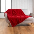 Plaid 125 x 150 cm imitation fourrure caresse Rouge, image n° 1