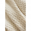 Plaid 125 x 150 cm Polyester tricot uni OLYMPIA Ivoire, image n° 4