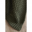 Plaid 125 x 150 cm Polyester tricot uni OLYMPIA Kaki, image n° 3