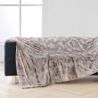Plaid 180 x 220 cm imitation fourrure antartic Choco, image n° 1