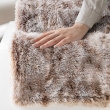 Plaid 180 x 220 cm imitation fourrure antartic Choco, image n° 2