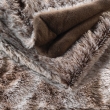 Plaid 180 x 220 cm imitation fourrure antartic Choco, image n° 3