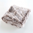 Plaid 180 x 220 cm imitation fourrure antartic Choco, image n° 4