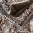 Plaid 180 x 220 cm imitation fourrure antartic Choco, image n° 2