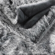 Plaid 180 x 220 cm imitation fourrure antartic Gris, image n° 2
