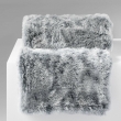 Plaid 180 x 220 cm imitation fourrure antartic Gris, image n° 4
