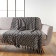 Plaid a franges 125 x 150 cm en coton tissé Janna, image n° 1