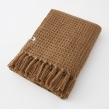 Plaid à franges 130 x 160 cm  bouteille recyclé Gabin Camel, image n° 4