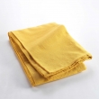 Plaid enroulable 180 x 220 cm polycoton Lucile Jaune curry, image n° 2