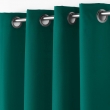 Rideau &Agrave; &OElig;illets 140 x 260 cm Polyester Uni Essentiel - Vert &eacute;meraude, image n° 3