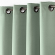 Rideau &Agrave; &OElig;illets 140 x 260 cm Polyester Uni Essentiel - Vert sauge, image n° 3