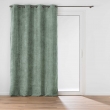Rideau &agrave; &oelig;illets 140 x 260 cm velours chenille LEO Sauge, image n° 4