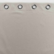 Rideau a oeillets 135 x 180 cm 100% occultant/chambray uni Occultiss Beige, image n° 4