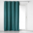 Rideau a oeillets 135 x 260 cm 100% occultant/microfibre imp. surya Bleu, image n° 1