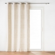 Rideau a oeillets 135 x 260 cm velours devore eva Naturel, image n° 1
