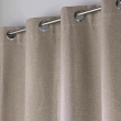 Rideau a oeillets 140 x 180 cm 100% occultant thermique Crepuscule Beige, image n° 2