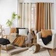 Rideau a oeillets 140 x 240 cm bouclette unie Wooly Naturel, image n° 5