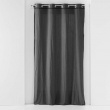 Rideau &agrave; oeillets 140 x 240 cm  Coton lav&eacute; Linette Anthracite, image n° 1