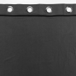 Rideau &agrave; oeillets 140 x 240 cm  Coton lav&eacute; Linette Anthracite, image n° 3