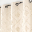Rideau a oeillets 140 x 240 cm coton/polyester uni+top tufté Inca, image n° 2