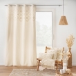 Rideau a oeillets 140 x 240 cm coton/polyester uni+top tufté Inca, image n° 4