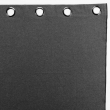 Rideau &agrave; oeillets 140 x 240 cm coton recycl&eacute; Mistraline Anthracite, image n° 3