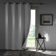 Rideau a oeillets 140 x 260 cm 100% occultant/microfibre unie obscure Gris, image n° 5