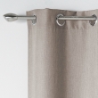 Rideau a oeillets 140 x 260 cm chambray uni newton Lin, image n° 2