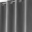 Rideau à oeillets 140 x 260 cm doublé polaire isolant Jupiter Gris anthracite, image n° 4