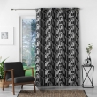 Rideau a oeillets 140 x 260 cm jacquard Medicis Noir, image n° 3