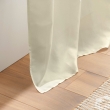 Rideau a oeillets 140 x 280 cm microfibre unie absolu Naturel, image n° 4