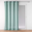 Rideau a oeillets 140 x 280 cm polyester uni+fils metallises zeline Sauge, image n° 7