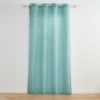 Rideau a oeillets 140 x 280 cm polyester uni+fils metallises zeline Sauge, image n° 1