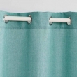 Rideau a oeillets 140 x 280 cm polyester uni+fils metallises zeline Sauge, image n° 2