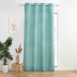 Rideau a oeillets 140 x 280 cm polyester uni+fils metallises zeline Sauge, image n° 3