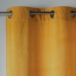 Rideau a oeillets 140 x 280 cm velours uni velvetine Jaune, image n° 2