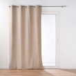 Rideau &agrave; Oeillets avec Doublure Amovible (140 x 260 cm) Coverline Beige, Thermique & 100% Occultant, image n° 4
