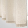 Rideau a oeillets petite hauteur 140 x 180 cm 100% coton Atlas Naturel, image n° 3