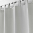 Rideau a passants 140 x 260 cm polyester uni essentiel Gris, image n° 3