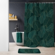 Rideau de douche+crochets 180 x 200 cm polyester imprime jade Sans, image n° 2