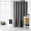 Rideau de douche+crochets 180 x 200 cm polyester uni yaline Anthracite, image n° 4