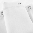 Rideau de douche+crochets 180 x 200 cm polyester uni yaline Blanc, image n° 2