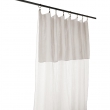 Rideau Gaze de Coton Blanc 140 x 300 cm + 8 Anneaux Pinces, image n° 5